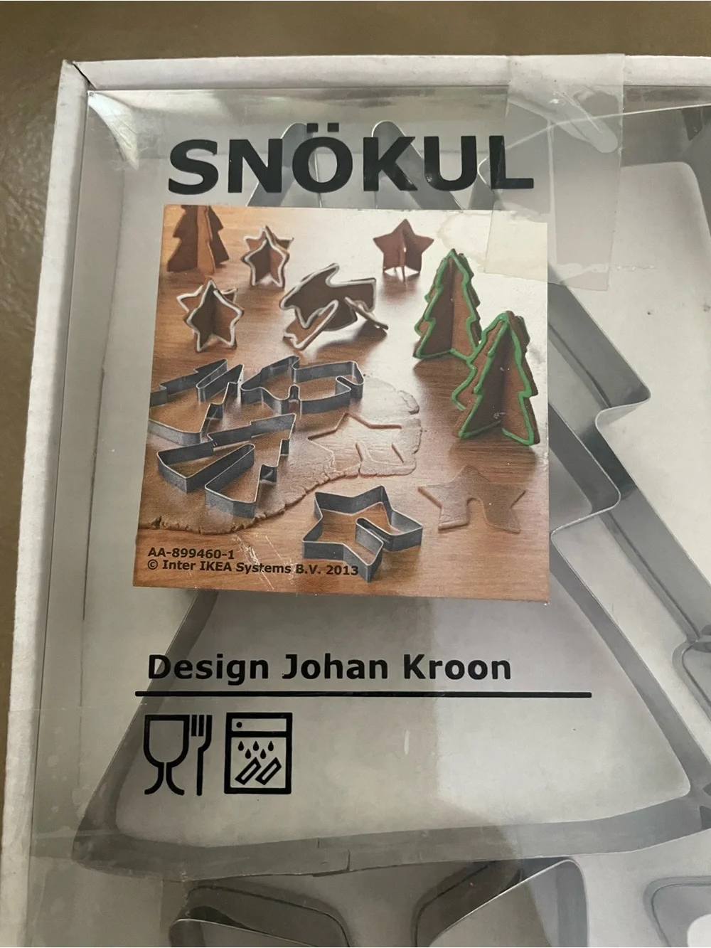 IKEA SNÖKUL Holidays Christmas Cookie Cutters by Johan Kroon Set of 6